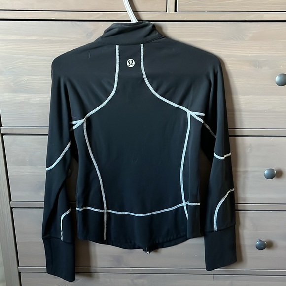 Black LuLuLemon zip hoodie - Picture 2 of 2